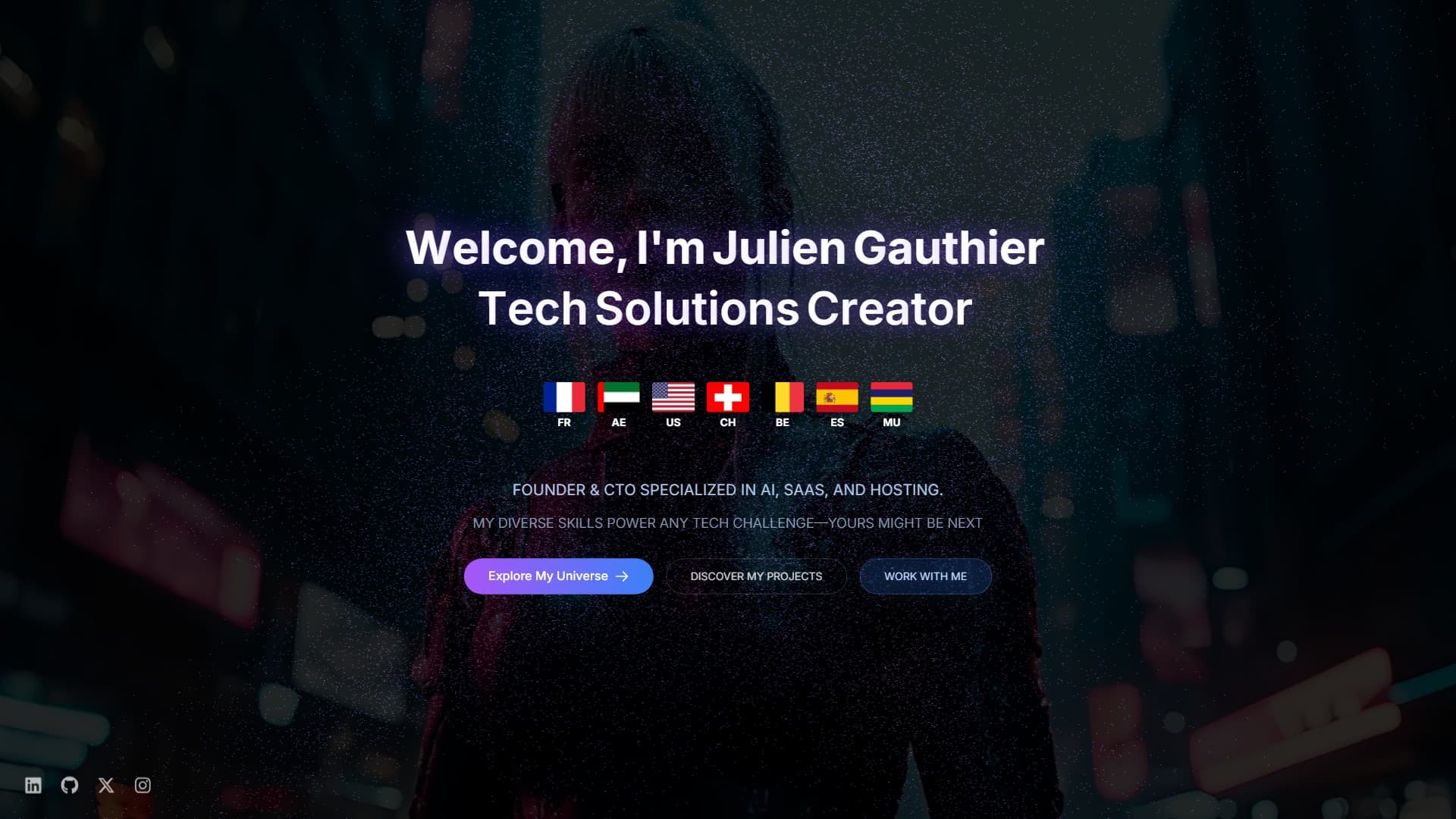 Site Vitrine Julien Gauthier - Expertise AI & SaaS