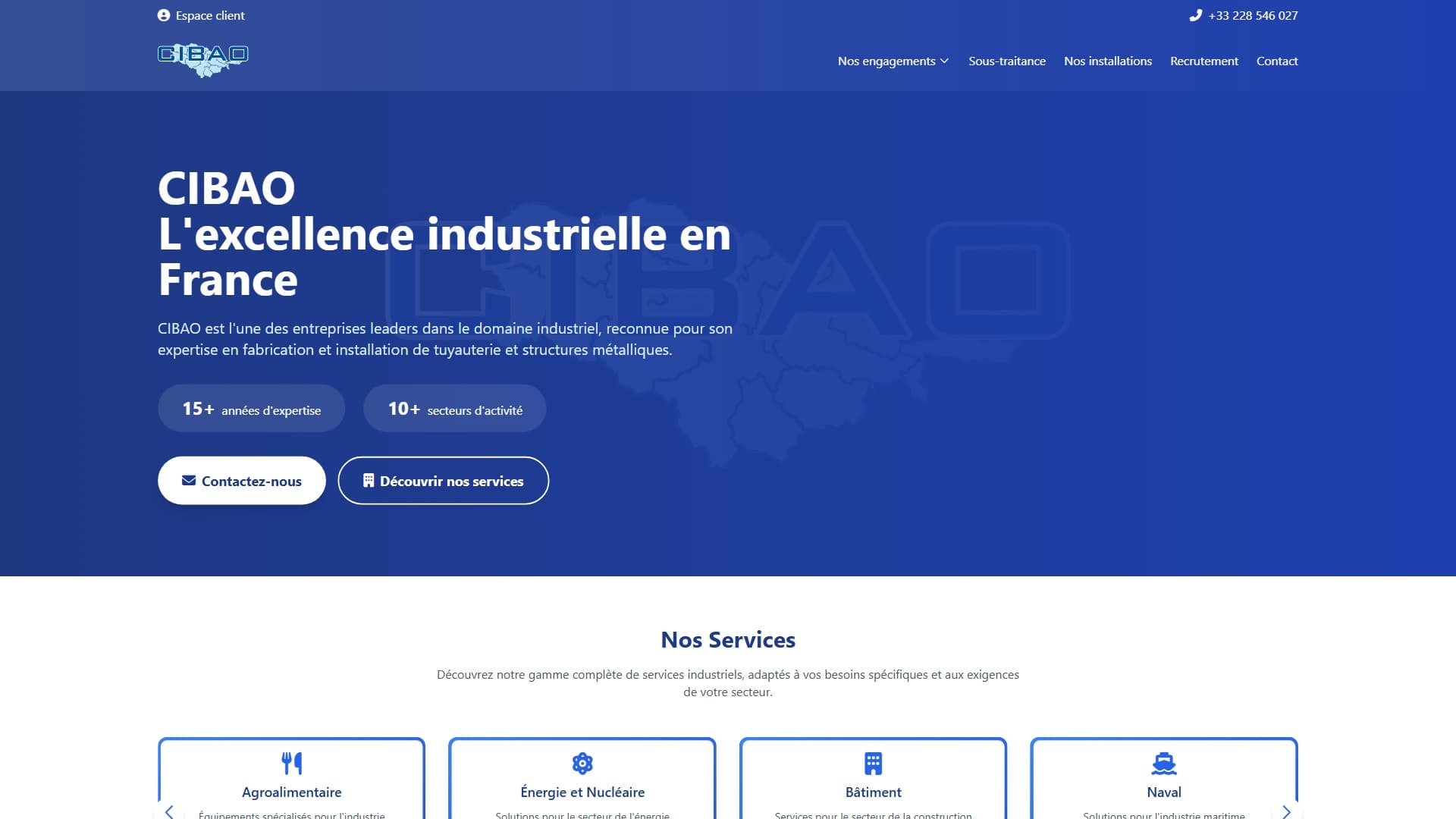 Site Vitrine pour l'Industrie Française