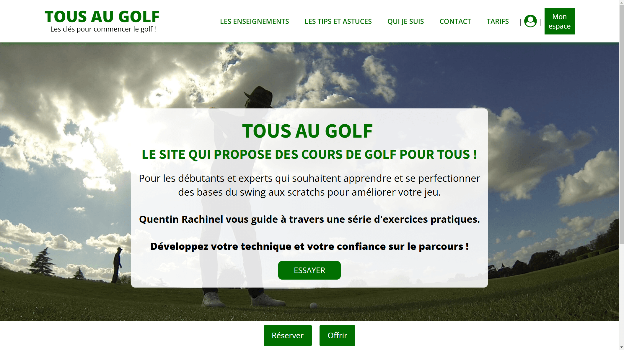 Tous au golf