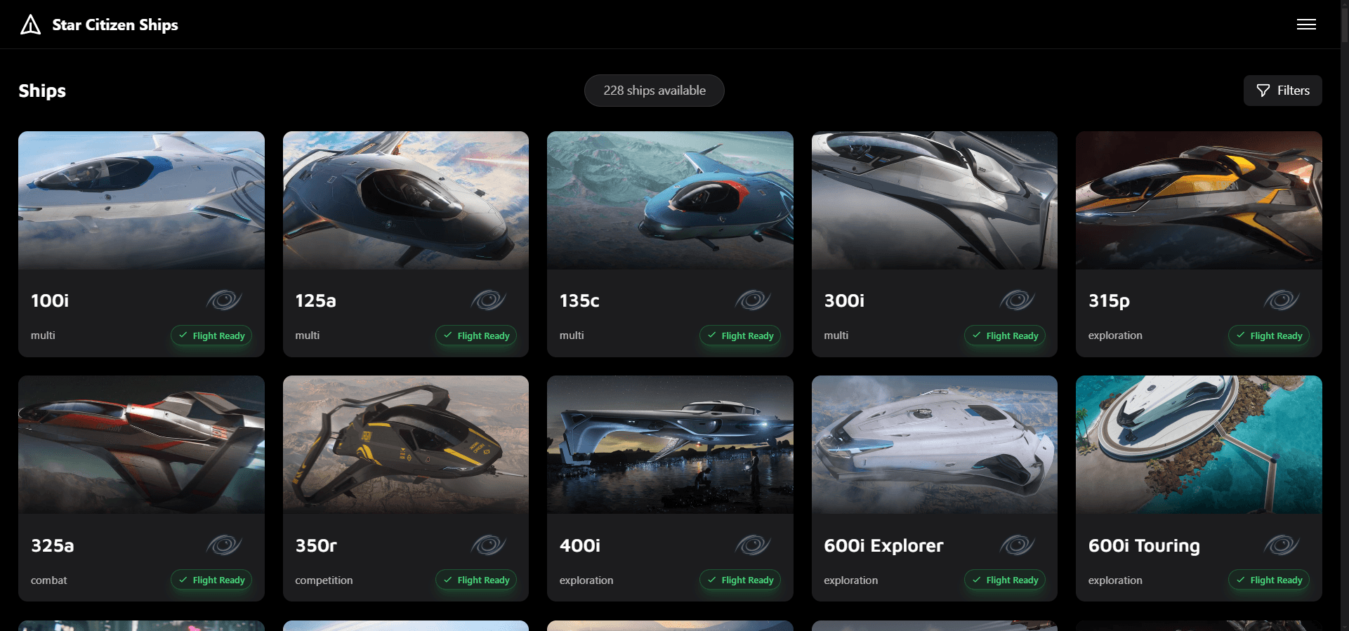 StarCitizen Ships Database : Une Galaxie de Données pour les Passionnés